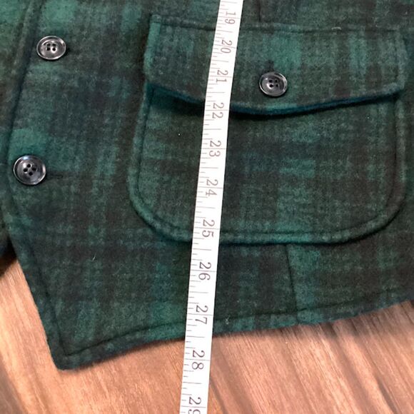 Piombo Hunting Vest Front Button Woman's XXL Green Plaid Front Pockets - Picture 9 of 10